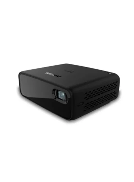 Philips Portable LED Projector, Image Technology DLP, Wi-Fi, 480P Native Resolution With Max Input 1080P With Full Android TV And Built In 2.1 Surround Sound PPX360/INT Black
