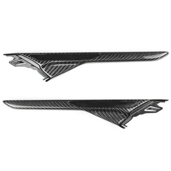 Side Fender Vent Air Vent Trim Covers Real Carbon Fiber CC-7298 Compatible With Bmw 5 Series G30 F90 M5 2017-2023