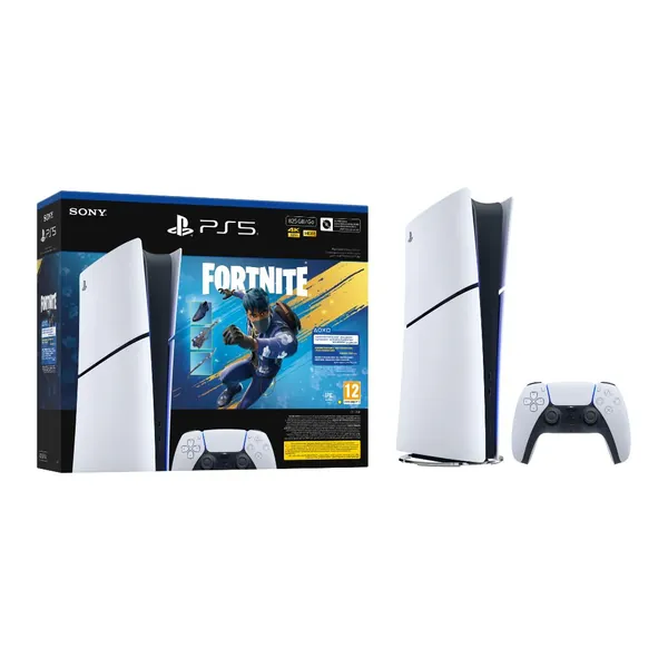 PS5 Slim Console Digital Fortnite Flowering Chaos Voucher Bundle