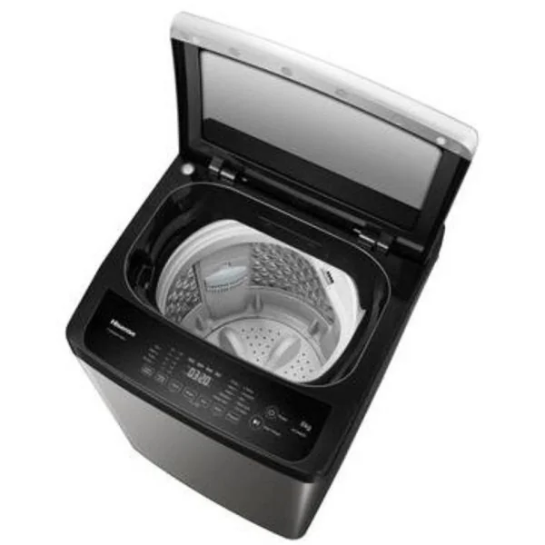 Hisense 8Kg Top Loading Washing Machine Free Standing Silver Model WT1D8021UT