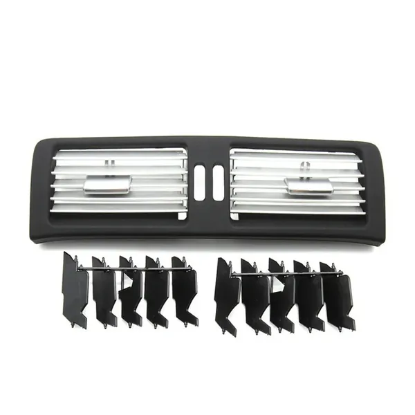 Air Ac Conditioner Gril Frame Trim Cover Chromed Ac Vent Outlet Grille Cover 25183022549116 Black Centre CC-6753 Compatible With Mercedes Benz R Class W251 2009-2018