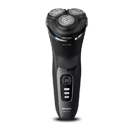 Philips Electric Cordless Shaver, 5D Pivot & Flex Heads, PowerCut Blades, Anti-Corrosion Shaving System, Shave Wet & Dry 3000X Series Grey S3244