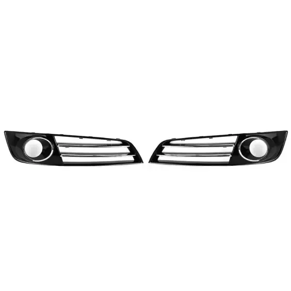 Fog Lamp Light Grill Cover Frame With Hole CC-3303 Compatible With Audi A8 S8 2010-2013