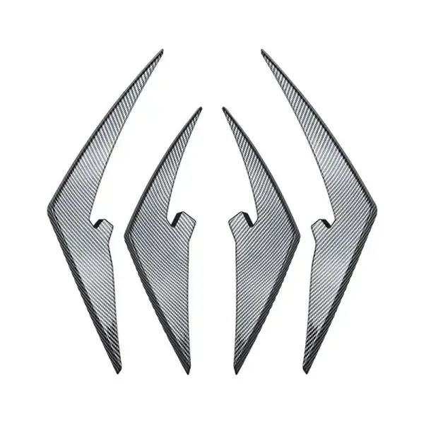 M Sports Bumper Front Flag Splitter Skirts Canards Zst-688 Cf Carbon Fiber Look CC-5051 Compatible With Bmw 3 Series M3 M4 Series G80 G81 G82 G83 2021+