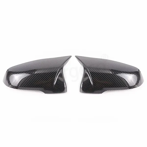 Side Rear View Case Door Wing Cap Shell Housing Mirror Covers Carbon Look CC-5952 Compatible With BMW X1 F48 2016-2023, X2 F39 2018-2023, 1 Series F40 2017-2023, 2 Series F44 2019-2023, Z4 G29 2019-20