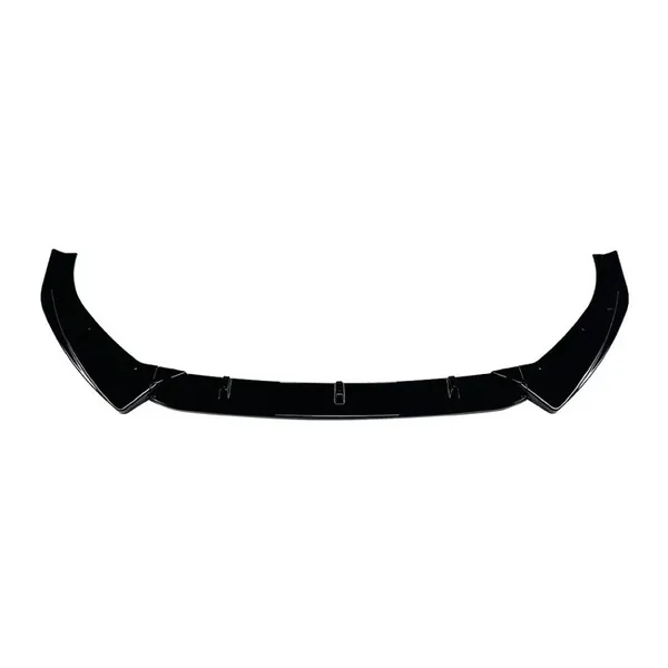 Front Bumper Lip Skirt Splitter Spoiler Zst-985 Glossy Black CC-7136 Compatible With Audi A3 8v Facelift S Line 2017-2020