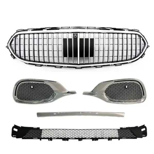 Maybach Bodykit Bumper Grill Fog Lamp Gril Cover Chrome CC-4850 Compatible With Mercedes Benz E Class W213 Lci 2021