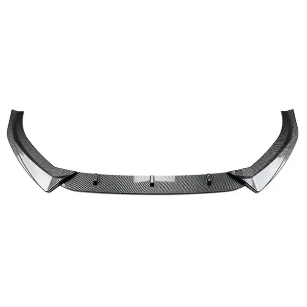 Front Bumper Lip Skirt Splitter Spoiler Zst-985 Carbon Fiber Look CC-7137 Compatible With Audi A3 8v Facelift S Line 2017-2020