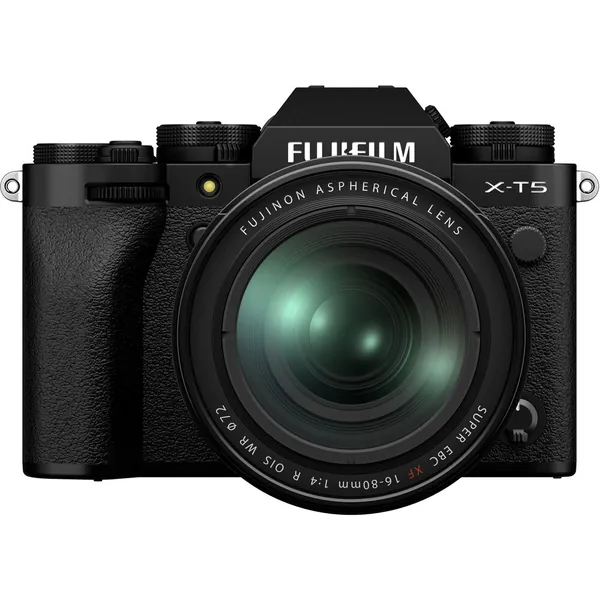 FUJIFILM X-T5 Mirrorless Camera with 16-80mm f/4 Lens (Black)
