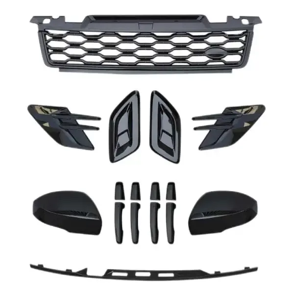 Body Strip Black Edition Body Trims Grille Fender Vents Mirror Cover Door Handle Trim Bodykit CC-5859 Compatible With Range Land Rover Sport L494 2018-2022