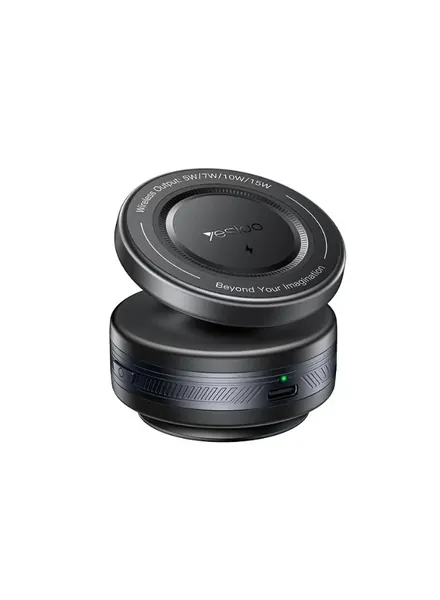 YESIDO C310 VacuumCup MagSafe Holder 15W Wireless Charging with Ball Head Flexibility