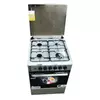 Delta Free Standing Cooker 60x60 4 Gas Burner with Gas Oven & Grill Inox DGC-6040.I