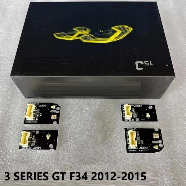 Headlight Drl Daytime Running Light Angel Eye Led Module Yellow Color Csl Style CC-8479 Compatible With Bmw 3 Series Gt F34 2012-2015