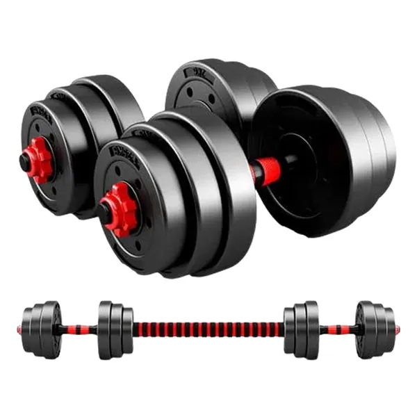 Multi-Purpose Design Barbell and Dumbbell Weight Set - 20kg