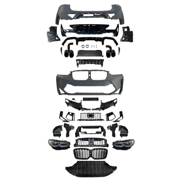 M Sports Upgrade Facelift Conversion Bodykit Bumper Headlight CC-6335 Compatible With BMW X4 G02 2018-2021 To X4 G02 LCI 2023+ X4M