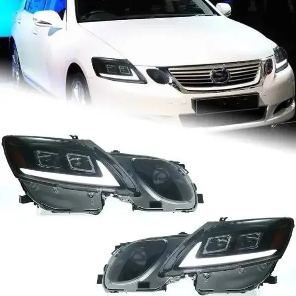 LED Headlight DRL Hid Bi Xenon Compatible With Lexus GS350 GS300 2004-2011
