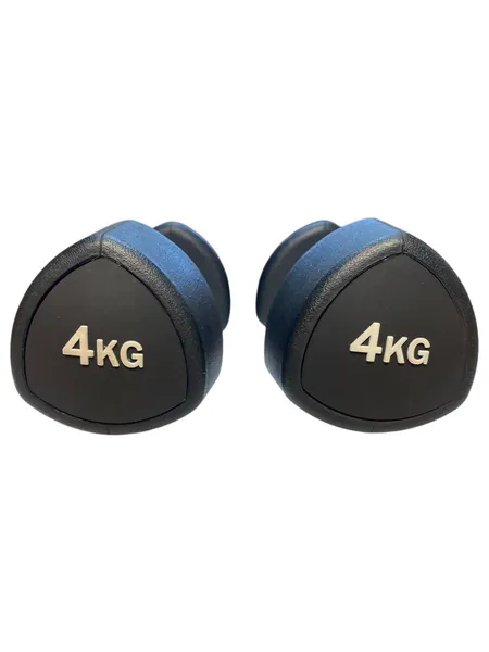 Rubber Studio Dumbbells - 4kg Pairs