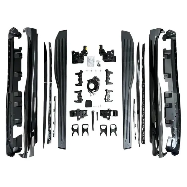 Automatic Deployable Electric Side Step Retractable Ladder Pedal Running Boards Side Step Maybach Style Black Samurai Edition CC-6463 Compatible With Mercedes Gle W167 X167 2019-2024