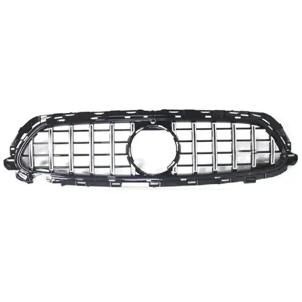 Front Bumper Grill Panamericana Gt Sports Gtr Silver Lci Amg Sports CC-1745 Compatible With Mercedes Benz E Class W213 Lci 2021-2023
