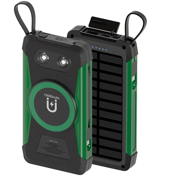 Green Lion Solar Trex 10000mAh Power Bank - Black