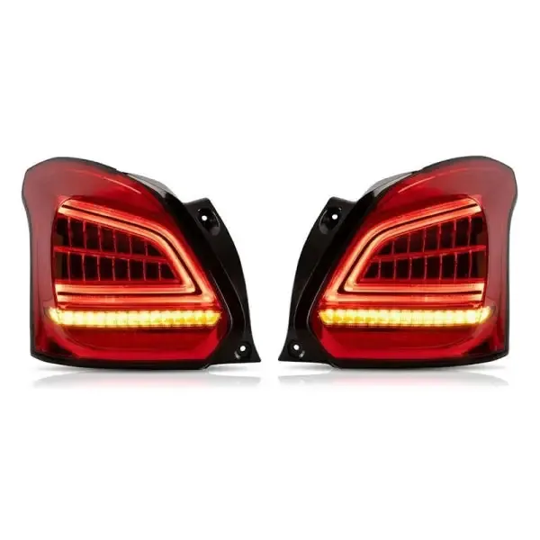 Upgraded Tail Light Lamp Xenon Taillight Retrofit Upgrade Modified Led Drl Hid Red B CC-5186 Compatible With Maruti Suzuki Swift 2018-2023