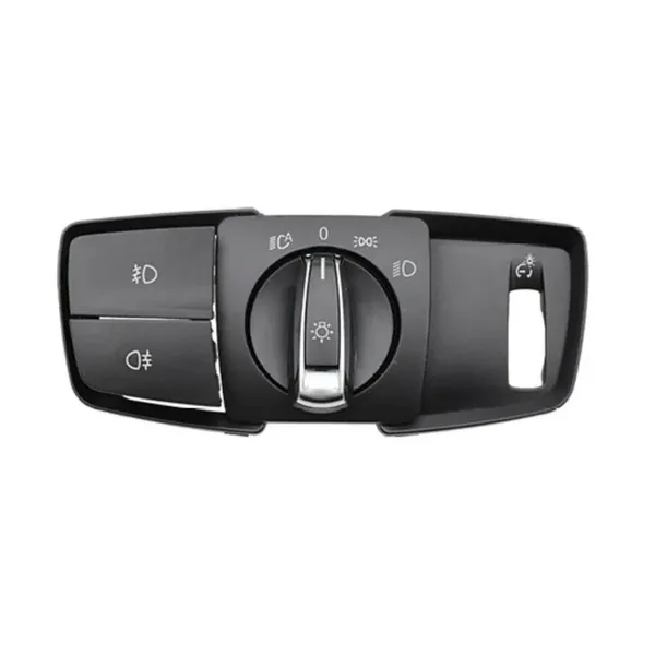 Dashboard Headlight Switch Rotary Knob Button Cap Headlamp Cover Panel Headlight Switch Cover Model A Set 61319311727 CC-9779 Compatible With BMW 2 Series X5 X6 F15 F16 F85 F86 F45 F46 2014-2019
