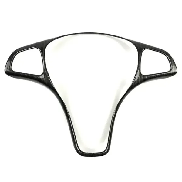 Steering Wheel Cover Decoration Trim Black CC-4223 Compatible With Mercedes A B C E Gla Glc Cla Gle Gls Class W176 W246 W205 W213 W253 W156 W117 W166