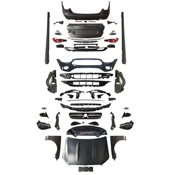 Sports Upgrade Facelift Conversion Bodykit Bumper Hood Headlight Taillight CC-6358 Compatible With Mercedes Benz E Class W212 2009-2013 To W213 Lci 2021+