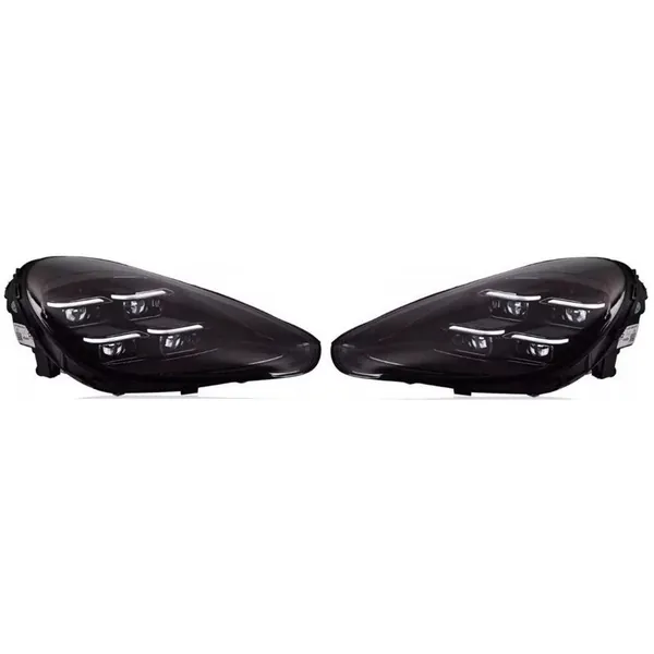 Front Upgraded Head Light Lamp Xenon Headlight Retrofit Upgrade Matrix Modified Led Drl Hid B CC-7288 Compatible With Porsche Cayenne 2011-2014