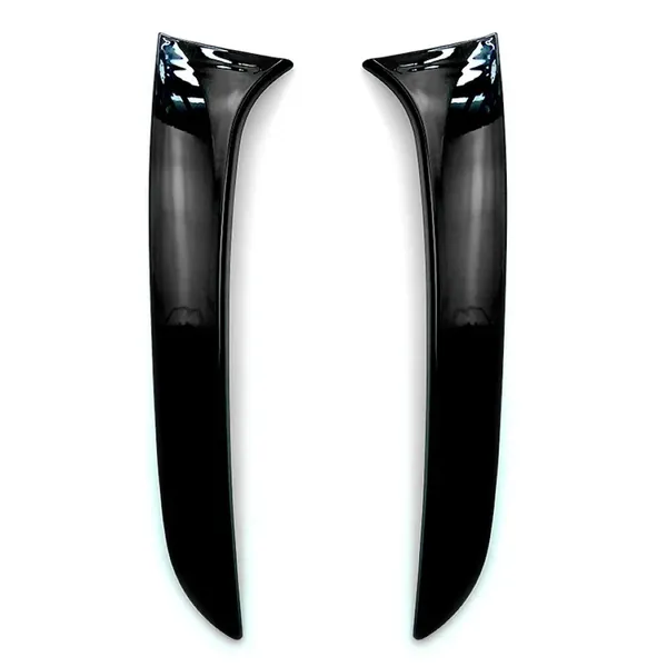 Rear Side Spoiler Splitter Skirts Glossy Black Zst-127 Gb CC-6072 Compatible With Bmw 1 Series F20 2011-2019