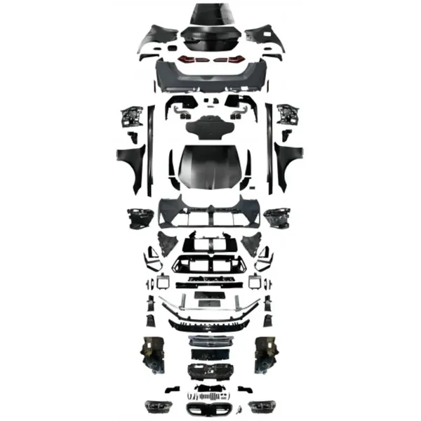 Upgrade Facelift Conversion Kit To 5 Series G68 M5 M Sport 2024+ Bodykit Bumper Grill Side Skirts Lip Headlight Taillight Trunk Hood Lip CC-9610 Compatible With BMW 5 Series F10 2010-2017