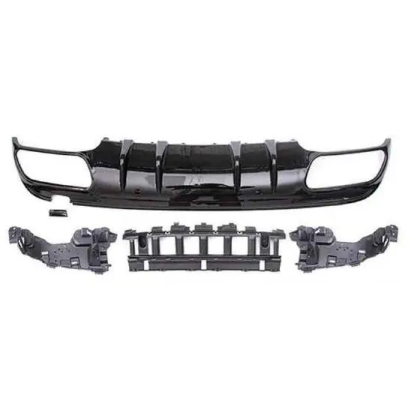 Amg Rear Bumper Upgrade Convert To Amg Amg C63 After Rear Lip Diffuser Gc W205-023 CC-9533 Compatible With Mercedes Benz C Class W205 Lci 2019-2021