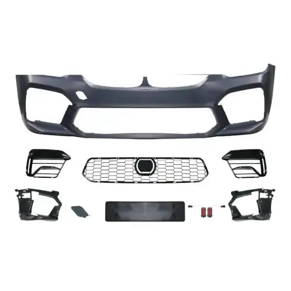 Front Bumper Upgrade To 2021 M5 Front Bumper Us-g30-158 CC-120 Compatible With Bmw 5 Series G30 2017-2021
