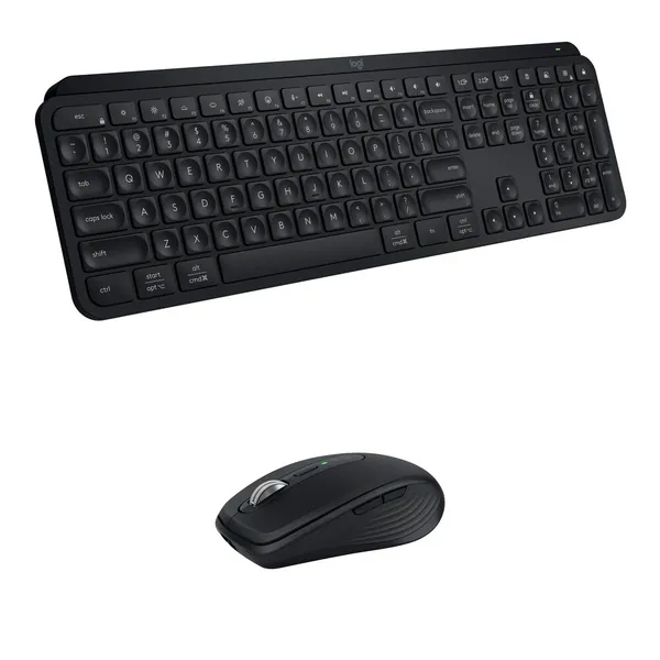 Logitech MX Keys S Wireless Keyboard & MX Anywhere 3S Mouse Combo Kit (Black)