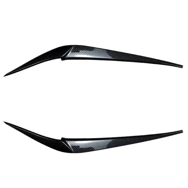 Front Headlight Eyebrow Lip Splitter Skirts Flag Zst-309 Cf Carbon Fiber Look CC-4043 Compatible With Bmw X3 G01 X4 G02 2019-2024