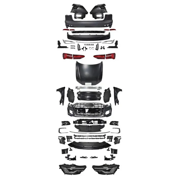 Upgrade Facelift Convert To A6 Cb Pv 2023 Bodykit Bumper Headlight Taillight Hood Fender CC-6047 Compatible With Audi A6 C7 2011-2018