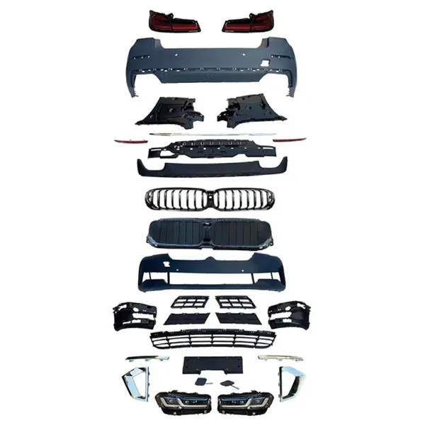 Luxury Line M Sports Upgrade Facelift Conversion Bodykit Bumper Trunk Headlight Taillight CC-6346 Compatible With BMW 5 Series G30 2017-2020 To G30 F90 LCI 2021+