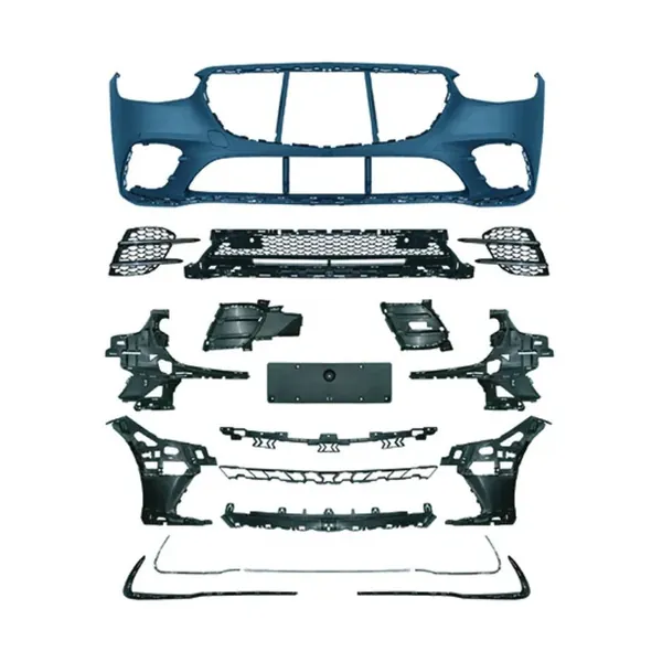 Front Bumper Upgrade Convert To S450 Amg Bumper Bodykit Gc W223-007 CC-9717 Compatible With Mercedes Benz S Class W223 2021-2025