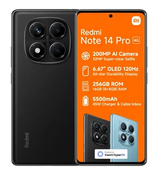 Xiaomi Redmi Note 14 PRO Smartphone - (8+8GB RAM + 256GB)