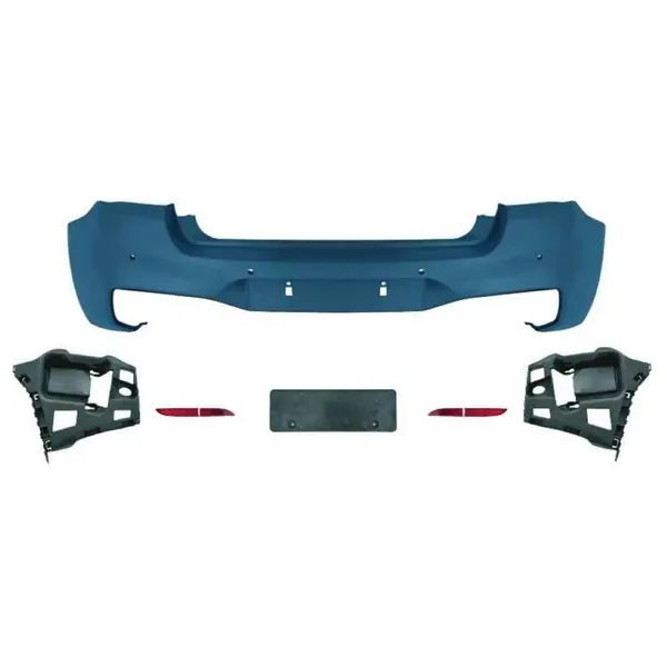 Rear Bumper Upgrade Convert To M Sport Mt M Tech Bodykit Bumper F20-006 Gc CC-9117 Compatible With Bmw 1 Series F20 Lci 2015-2018