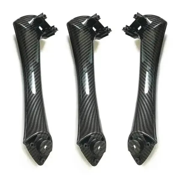 Carbon Fiber Inner Door Handle 51417230849L 51417230850R CC-1251 Compatible With BMW 3 Series E90 2004-2012