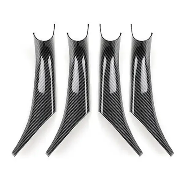 Inner Door Pull Handle Cover Frame 51419109611-3-q4 Cf Carbon Fiber Look CC-5897 Compatible With Bmw X3 X4 G01 G02 2018 -2024