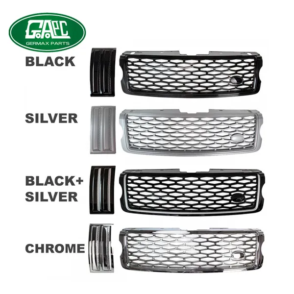 Germax Front Grille and Side Grille GLVG14033 Land Rover Range Rover Vogue 2013 2014 2015 2016 2017 SVO Black Silver Black+Silver Chrome