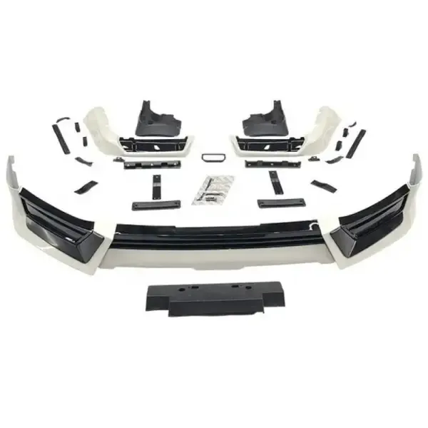 Front Body Kit Lip Skirts Splitter Spoiler Td Style CC-5478 Compatible With Toyota Land Cruiser Lc200 2016-2020