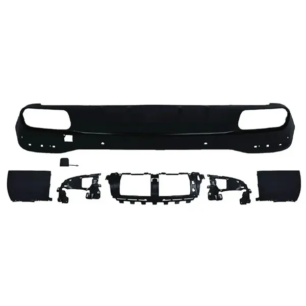 Rear Bumper Upgrade Convert To E63 Amg After Rear Lip Diffuser Silver Gc X167-003 CC-9725 Compatible With Mercedes Benz Gls W167 X167 2019-2025 Amg