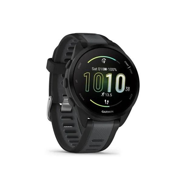 Garmin Forerunner 165 GPS Running Smartwatch - Black/Slate Grey