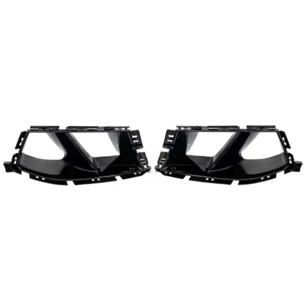 Front Bumper Lip Splitter Skirts Fog Lamp Air Vent Trim Cover Ar-bm-0251 Glossy Black CC-8296 Compatible With BMW 3 Series G80 G82 2020+ M3 M4