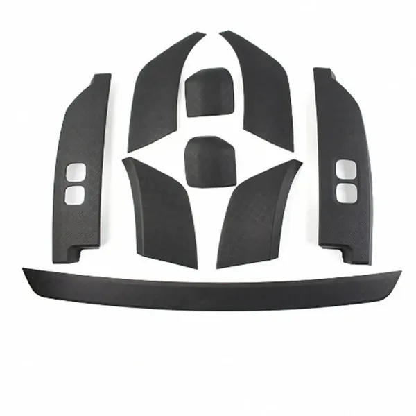 Side Moulding Body Kits Rear View Mirror Cover Front Bumper Side Anti-scratch Protection Exterior Trim Matt Black 110 CC-7088 Compatible With Range Land Rover Defender 110 L663 Lr129997 2020+