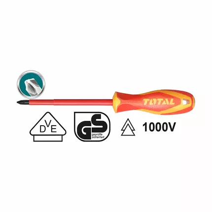 Total Phillips Screwdriver 100mm Insulated THTISPH2100