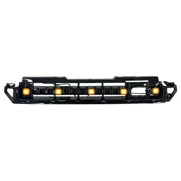 Front Bumper Show Led Grille With Light Octa Style Yellow CC-8926 Compatible With Range Land Rover Defender 90 110 130 2020+